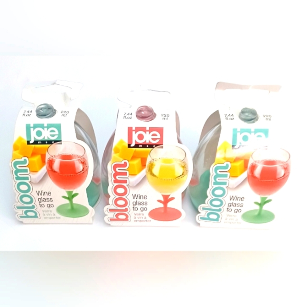 Joie bloom wine glass to go..set of 3